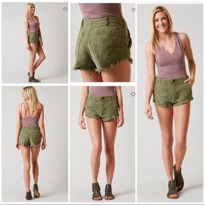 Free People moss shorts